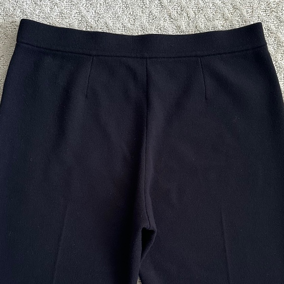 Theory Treeca Pull-On Wool Blend Knit Pants Black 8 Cropped Ankle Fall Winter - Picture 7 of 10